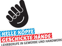 Logo Helle Köpfe - geschickte Hände, Lehrberufe in Gewerbe und Handwerk